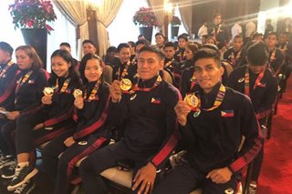 Pinoy pride: Duterte honors winning Filipino SEA Games athletes