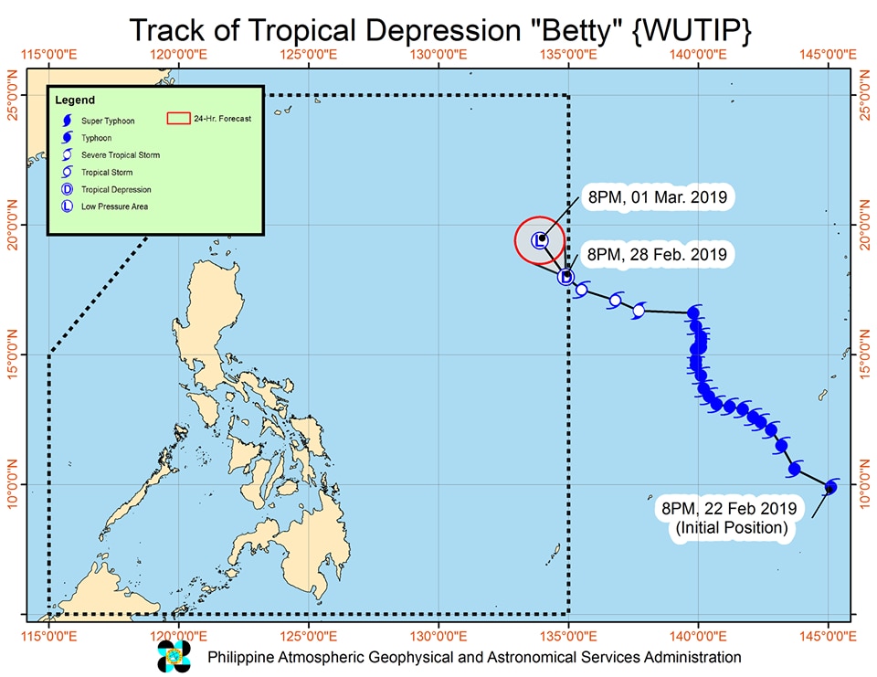 Tropical depression Betty enters PAR, poses no threat to PH ABSCBN News