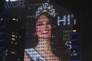 WATCH: Enormous projection of Catriona Gray at Dubai mall