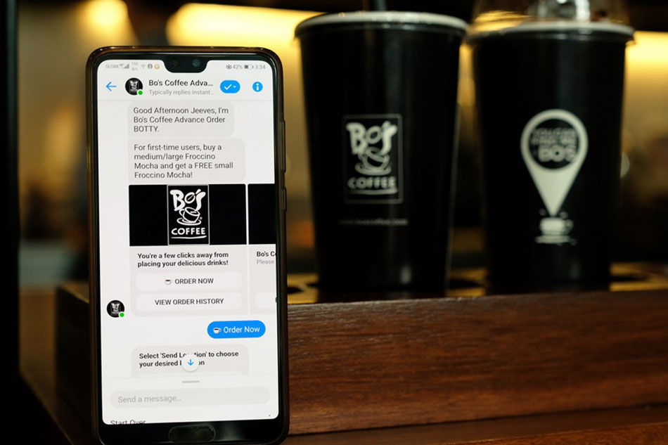 This chatbot allows you to order coffee via Facebook Messenger 1