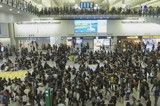 Protesta sa Hong Kong airport di nakaapekto sa mga Pinoy na pabalik ng Pinas