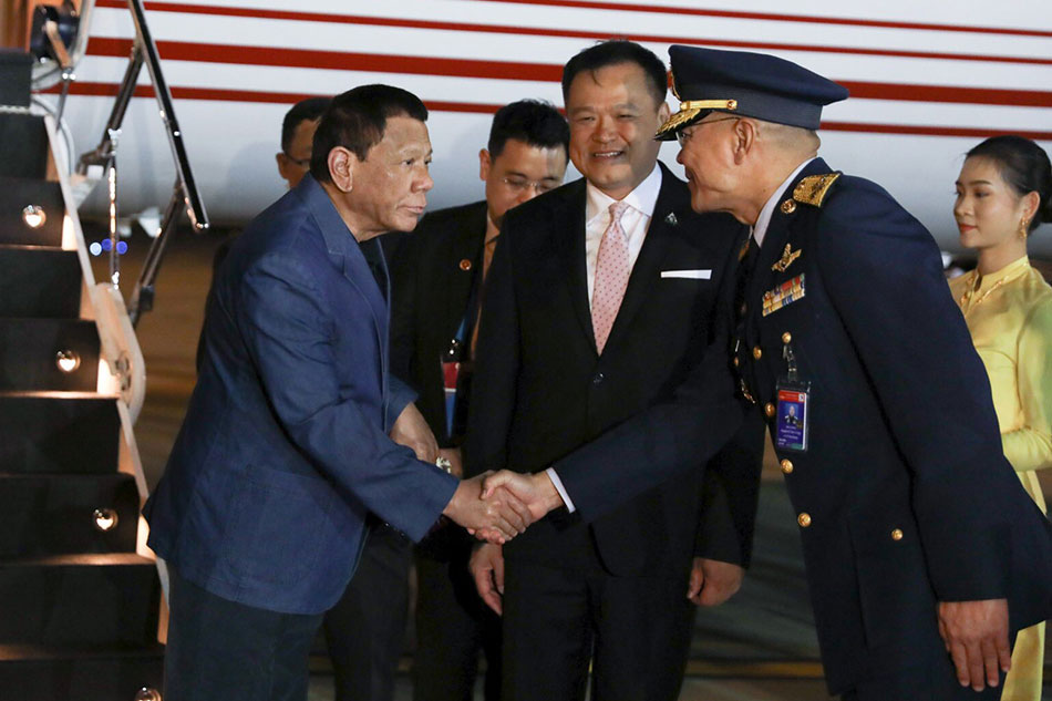 Duterte arrives in Thailand for 35th ASEAN Summit 3