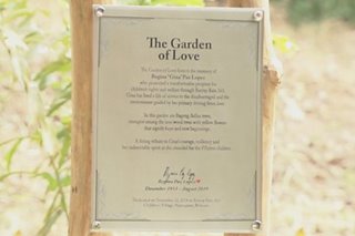 'Garden of love' itinayo sa Bantay Bata Children's village