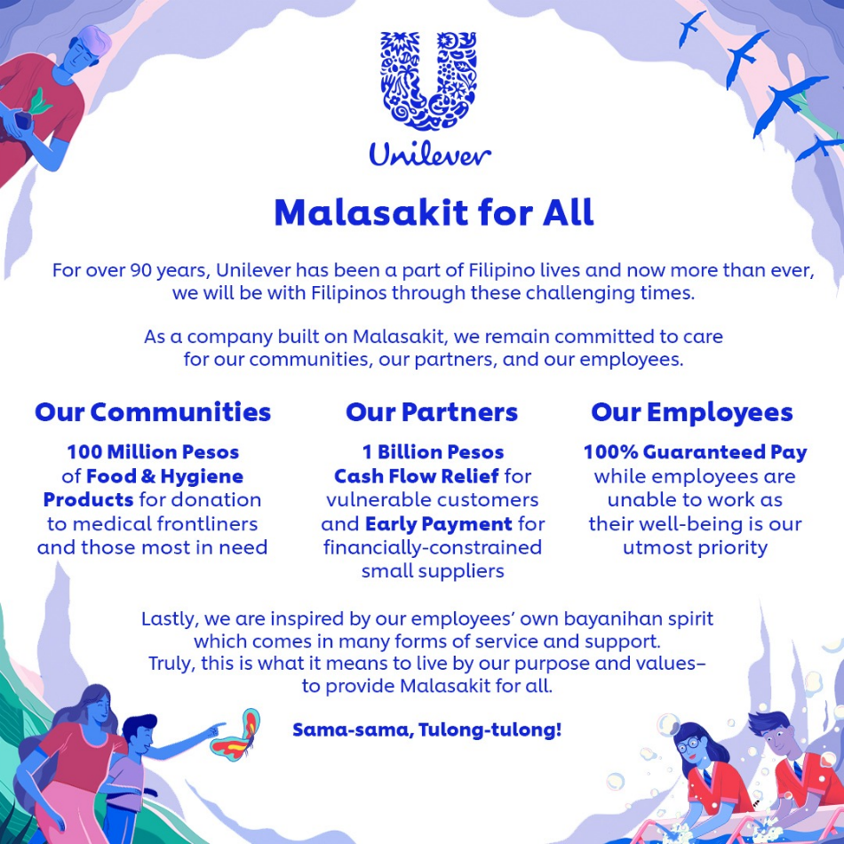 Unilever PH forms &#39;Malasakit for All&#39; program for its workforce, frontliners 2