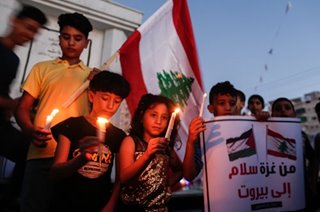 Palestinians in solidarity over Beirut blast