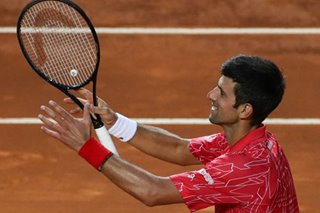 Tennis: Djokovic back on track with fifth Rome title