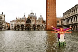 High tide floods Venice