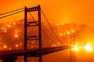 California wildfires turn skies orange