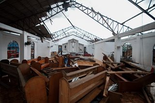 Rolly destroys church in Malinao, Albay