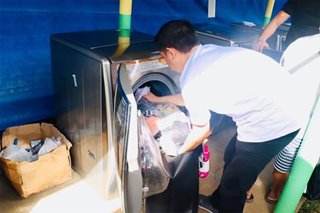 LG gives free laundry to Taal evacuees in Batangas, Cavite
