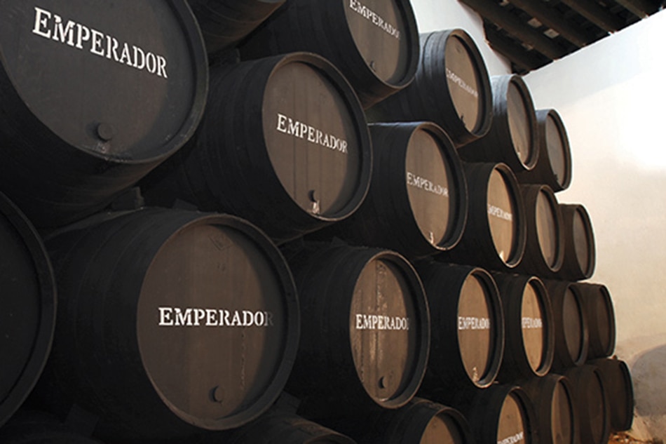 Emperador and Fundador brandy aged in sherry casks in Spain. Handout