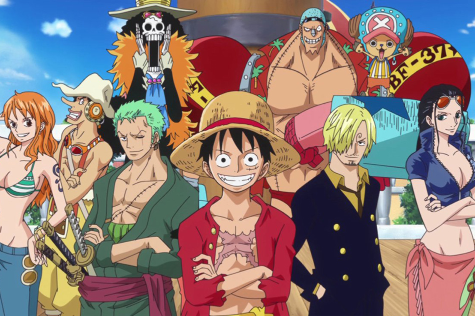 How does the world of 'One Piece' anime look like geographically