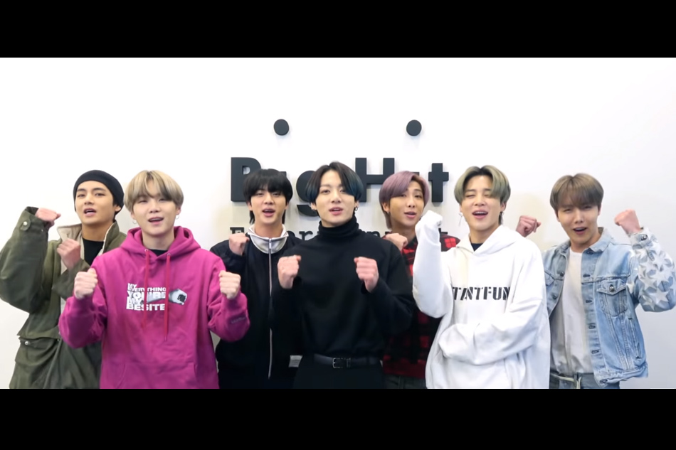 BTS shares uplifting message as world deals with coronavirus crisis