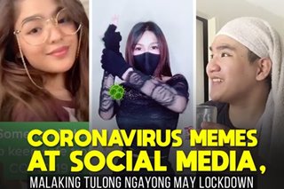 Coronavirus memes at social media, malaking tulong ngayong may lockdown