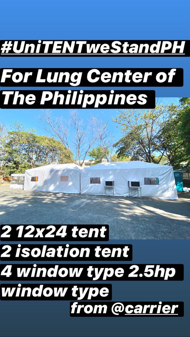 LOOK: Angel Locsin donates more tents to hospitals to help in fight against COVID-19 3