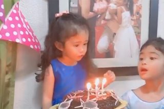 Melai marks youngest daughter's birthday in quarantine with homemade cake