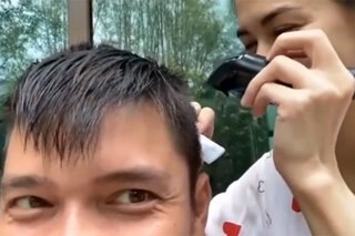 No barber, no problem! Marian becomes Dingdong's hairdresser during quarantine