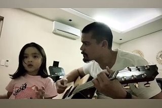 WATCH: Zia Dantes sings 'Stand By Me' as dad Dingdong plays guitar