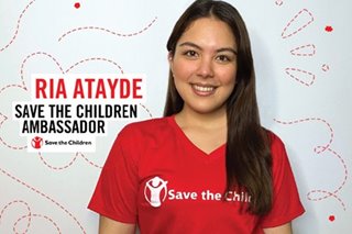Ria Atayde now an ambassador for Save the Children Philippines