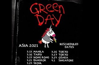 Tickets out for rescheduled Green Day Manila concert