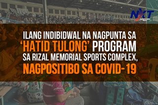 8-9 tao na na-stranded sa Rizal Sports Complex, nagpositibo sa COVID-19