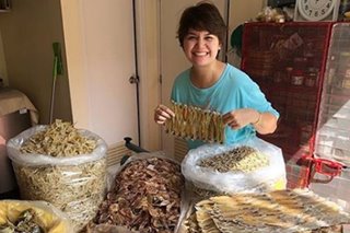 Nadine Samonte sells dried fish online