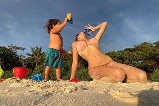 LOOK: Ellen Adarna spends quality time with son Elias in Amanpulo