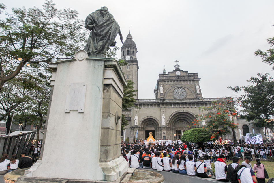 LOOK: Manila Cathedral welcomes back Our Lady of La Naval 1