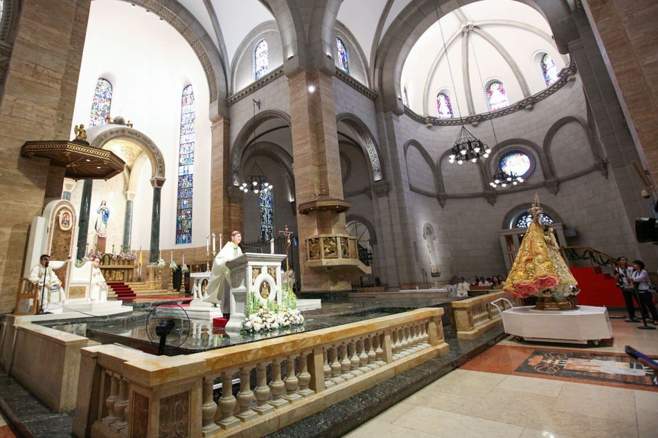 LOOK: Manila Cathedral welcomes back Our Lady of La Naval 11