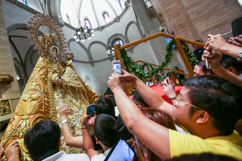 LOOK: Manila Cathedral welcomes back Our Lady of La Naval 13