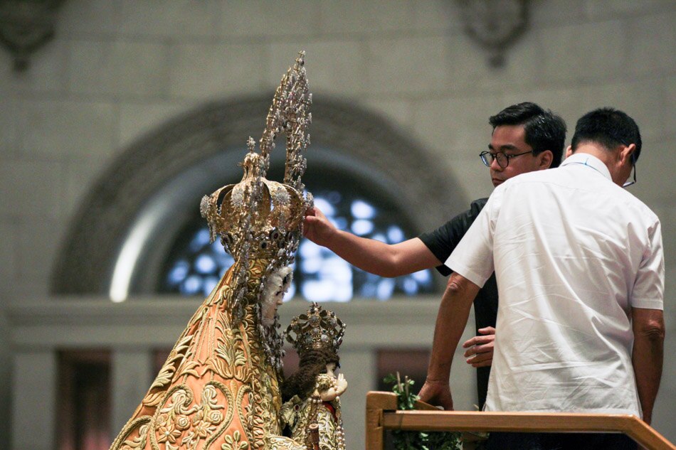 LOOK: Manila Cathedral welcomes back Our Lady of La Naval 15