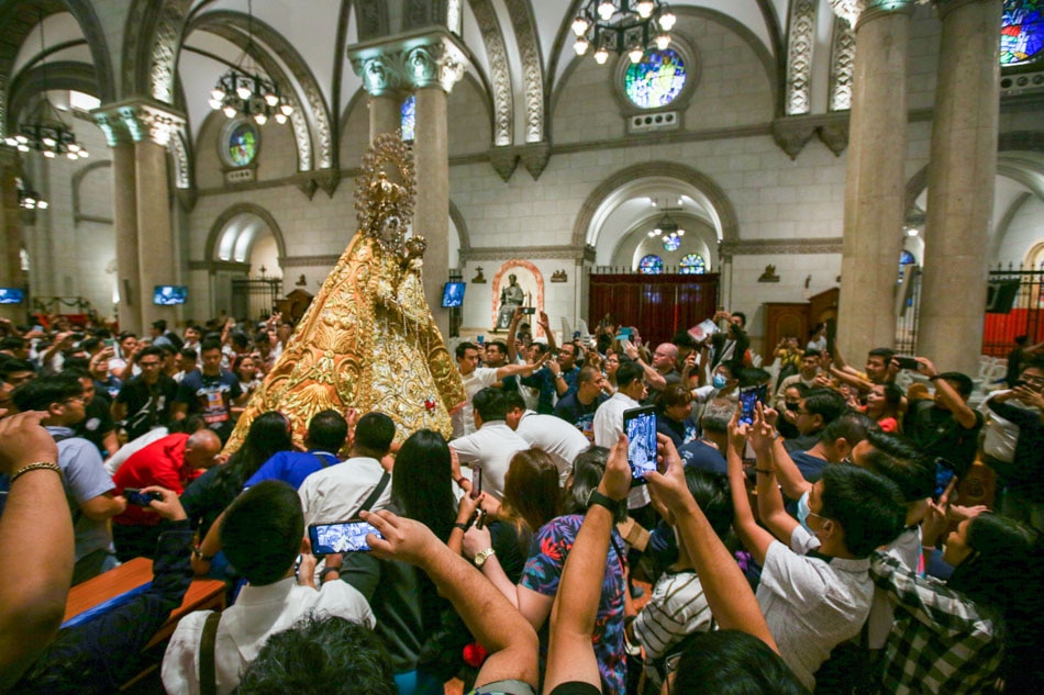 LOOK: Manila Cathedral welcomes back Our Lady of La Naval 17