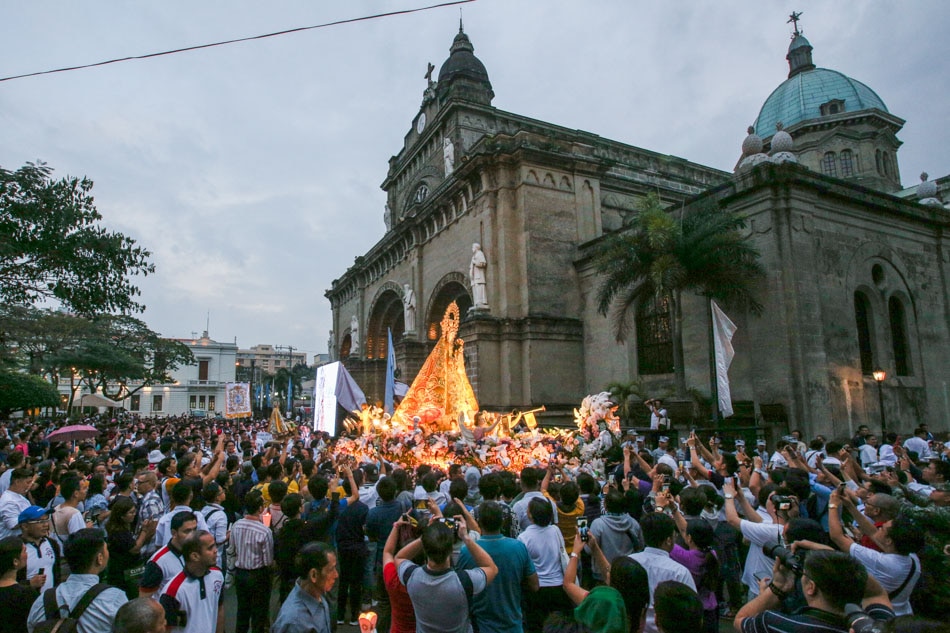 LOOK: Manila Cathedral welcomes back Our Lady of La Naval 19