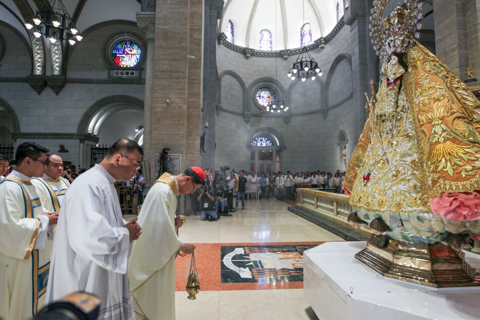 LOOK: Manila Cathedral welcomes back Our Lady of La Naval 3