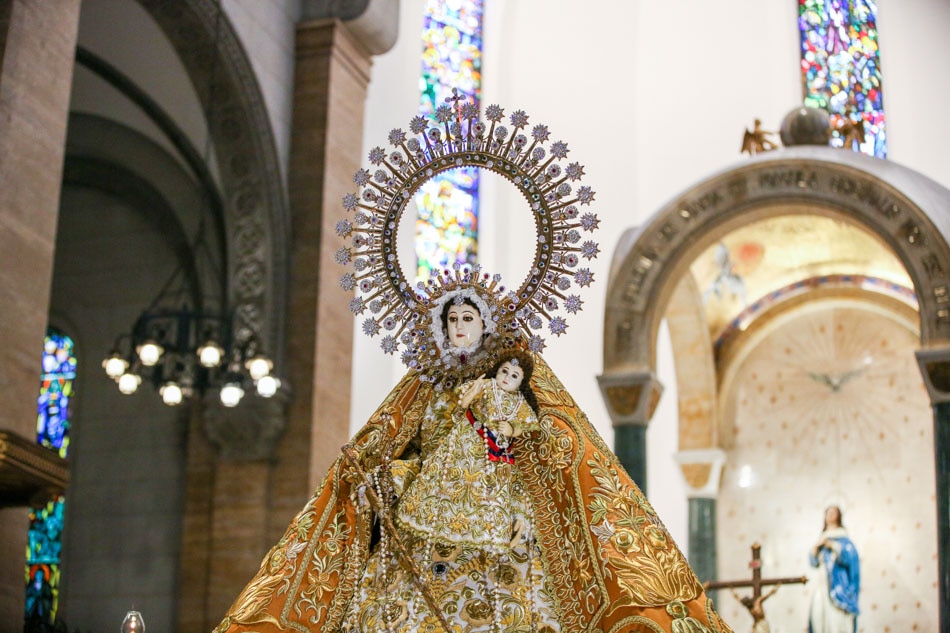 LOOK: Manila Cathedral welcomes back Our Lady of La Naval 4