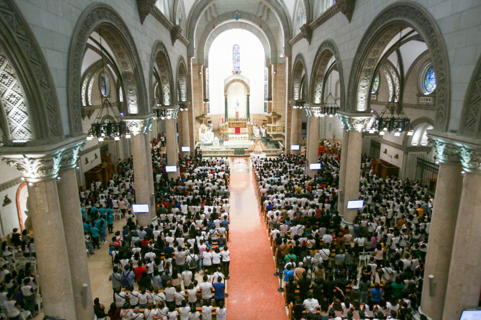 LOOK: Manila Cathedral welcomes back Our Lady of La Naval 9