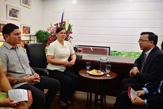 Chinese envoy briefs Sara, Baste Duterte on China's fight vs 2019-nCoV