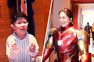 LOOK: Dimples Romana transforms into Iron Man for son's birthday