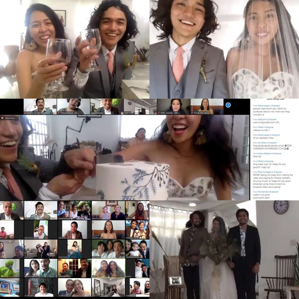 Love in the time of quarantine: Pinoy couple holds Zoom wedding from home 3