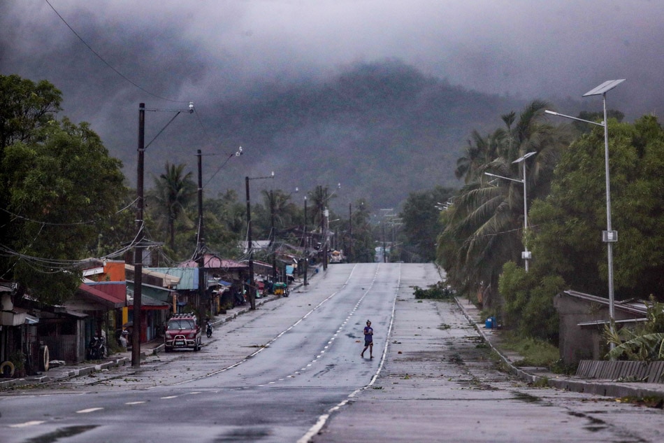 LOOK: Pinoys in COVID-19 quarantine deal with Typhoon Ambo&#39;s wrath 1