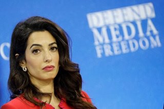 Amal Clooney to receive press freedom award as lawyer of embattled journalists