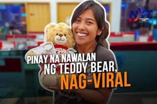 Pinay na nawalan ng teddy bear, nag-viral