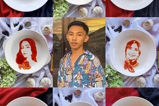 TINGNAN: Food art gamit ang ketchup gawa ng 17-anyos mula Nueva Ecija
