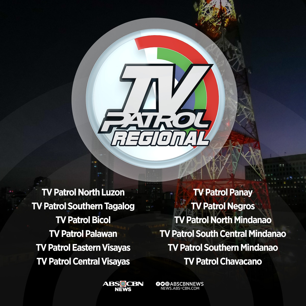 12 regional “TV Patrol” programs to broadcast the latest news bulletins on August 28 2