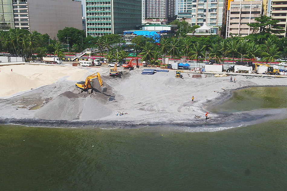 Sa kabila ng puna DENR pinaninindigan ang Manila Bay 'white sand