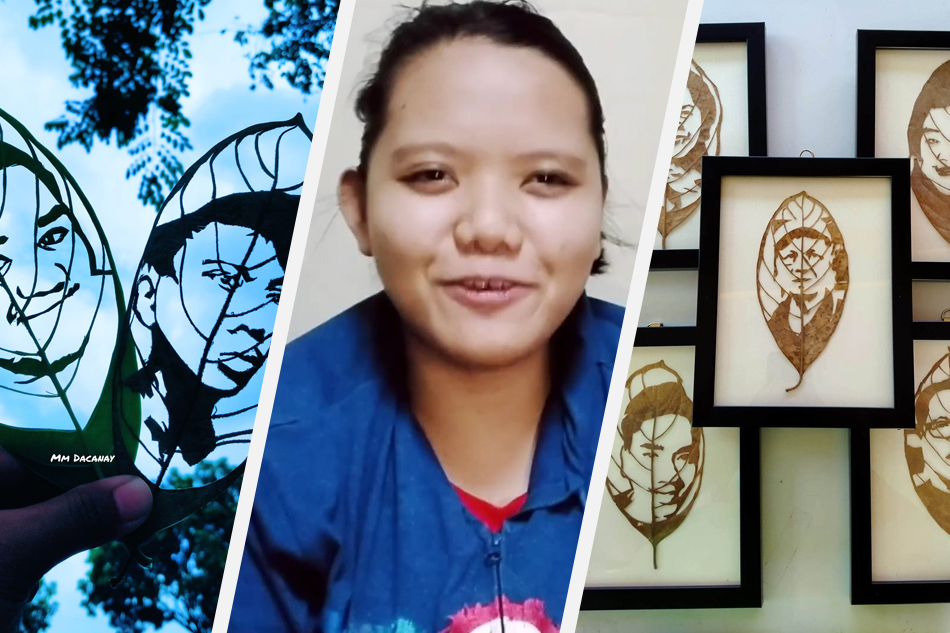 Dating factory worker kumikita ngayon sa paggawa ng leaf art sa gitna ng COVID-19 pandemic 1