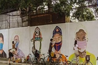 Mural painting project para sa frontliners inilunsad sa Iloilo City