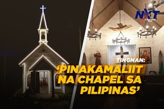 Tingnan: 'Pinakamaliit na chapel sa Pilipinas'