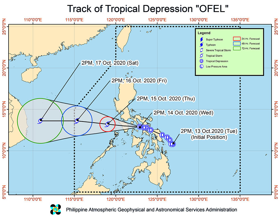 &#39;Ofel&#39; maintains strength as it continues to move towards Marinduque, Romblon 2