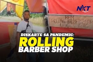 Diskarte sa pandemic: Rolling barber shop